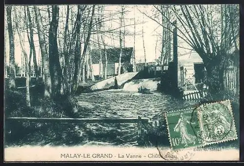AK Malay-le-Grand, La Vanne, Chute d`eau