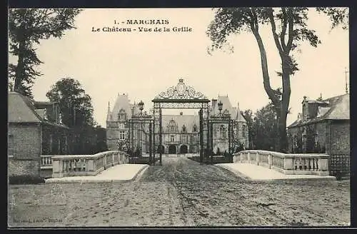 AK Marchais, Le Château, Vue de la Grille