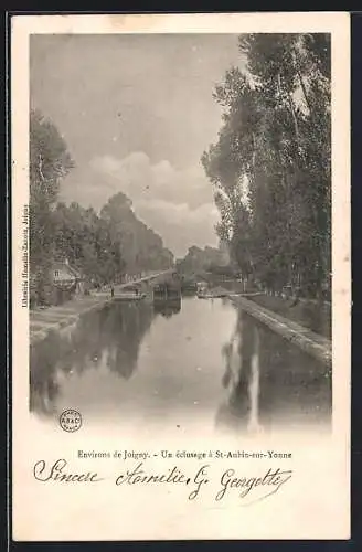 AK St-Aubin-sur-Yonne, Un écluse à St-Aubin-sur-Yonne