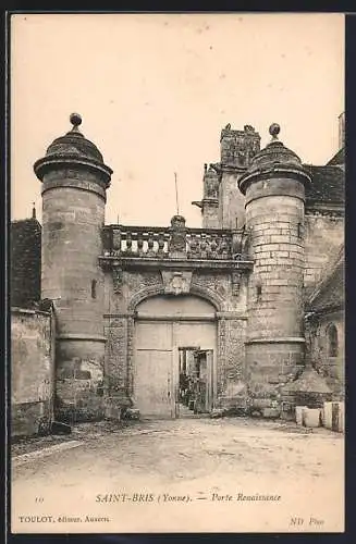 AK Saint-Bris /Yonne, Porte Renaissance
