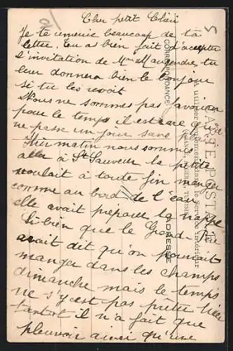 AK Sergines, Statue de Blaise Rigault