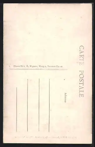 AK Michery /Yonne, Le Porche de l`Église XIIe siècle