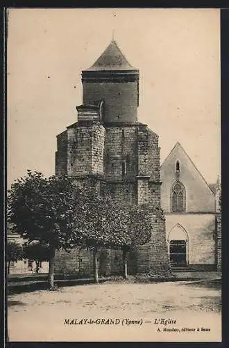 AK Malay-le-Grand /Yonne, L`Église