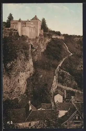 AK Mailly-le-Château, Yonne, Le Château et la Terrasse