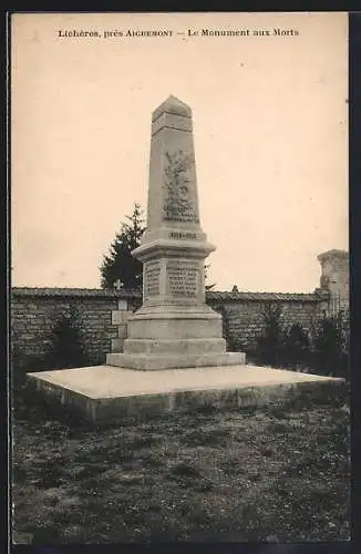 AK Lichères /Aigremont, Le Monument aux Morts