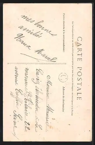 AK Joigny, Quartier Saint-André, Au Chat Botté, ancienne maison du 16e siècle, disparue