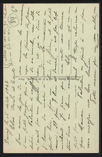 AK Germigny, Monument commémoratif de la Grande Guerre 1914-1918