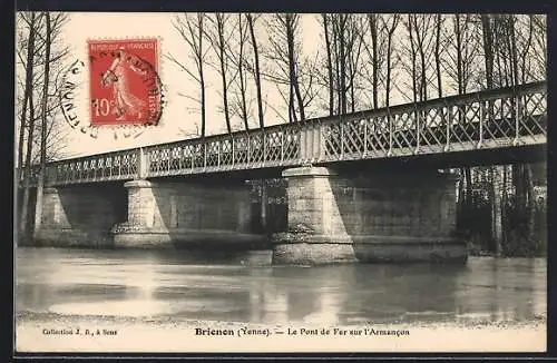 AK Brienon /Yonne, Le Pont de Fer sur l`Armancon