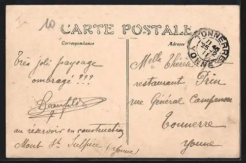 AK Brienon-sur-Armancon, L`Abreuvoir et le Pont de l`Armancon