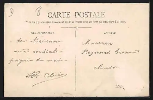 AK Brienon-sur-Armancon /Yonne, Le Canal de Bourgogne, vue prise de l`écluse du Bouloir