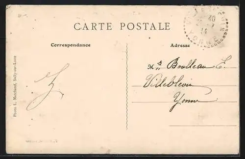 AK Bléneau /Yonne, Le Château et le jardin avec vue sur l`étang