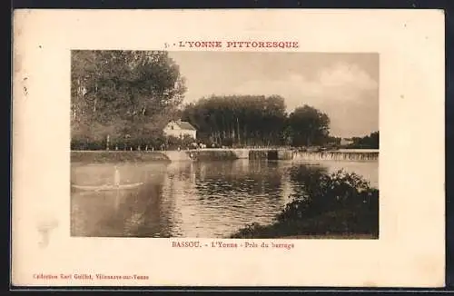 AK Bassou /Yonne, Près du barrage