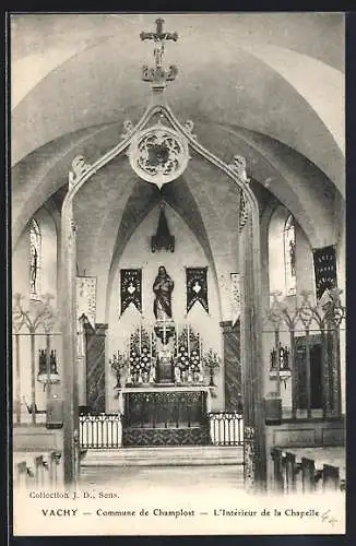 AK Vachy /Champlost, L`intérieur de la Chapelle