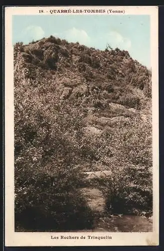 AK Quarré-les-Tombes /Yonne, Les Rochers de Trinquelin