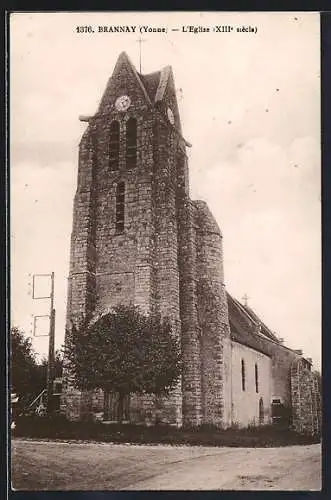 AK Brannay /Yonne, L`Église XIIIe siècle