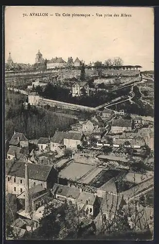 AK Avallon, Un Coin pittoresque, Vue prise des Alieux