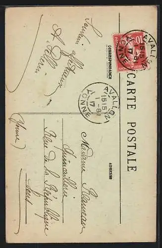 AK Avallon, Un Coin pittoresque, Vue prise des Alieux