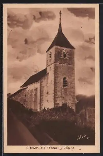 AK Champlost /Yonne, L`Église