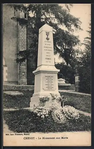 AK Cheney, Le Monument aux Morts