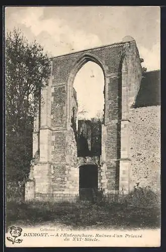 AK Dixmont, Ruines d`un Prieuré du XVIe Siècle