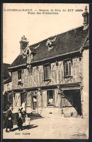 AK St-Julien-du-Sault, Maison de Bois du XVIe siècle Place des Fontenottes