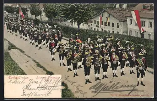 AK Matrei, Schützen-Kompagnie, Musikkapelle in Tracht