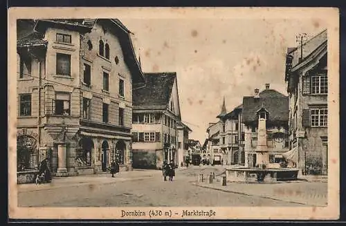 AK Dornbirn, Passanten in der Marktstrasse