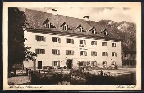 AK Wildalpen, Blick auf das Hotel Kraft