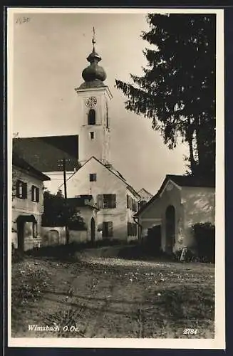 AK Wimsbach, Partie an der Kirche