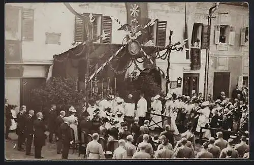 Foto-AK Bad Ischl, Kaiser-Ehrenfeier 1908