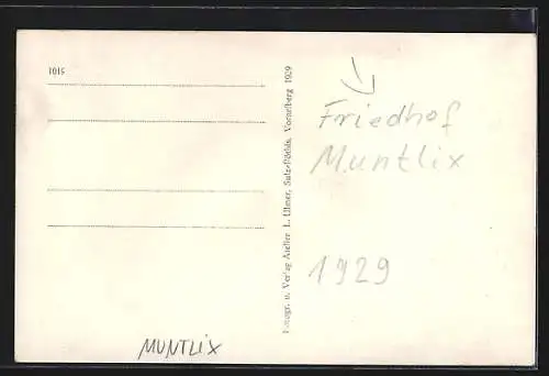 AK Zwischenwasser, Friedhof in Muntlix