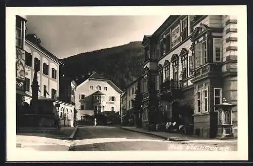 AK Steinach, Hotel Steinbock, Gasthof zum wilden Mann, Wettersäule