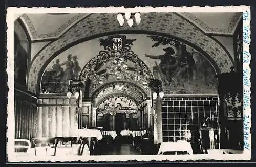 AK Wien, Restaurant Paulusstube, Walfischgasse, Innenansicht