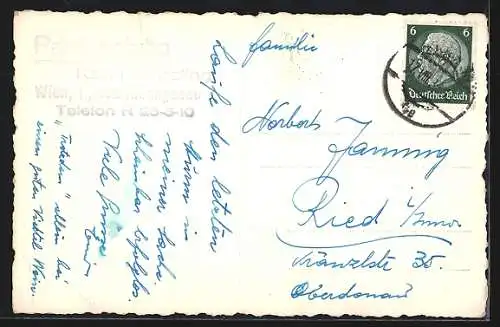 AK Wien, Restaurant Paulusstube, Walfischgasse, Innenansicht