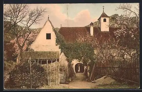 AK Weissenkirchen in der Wachau, Joaching, Ortspartie mit Kirche