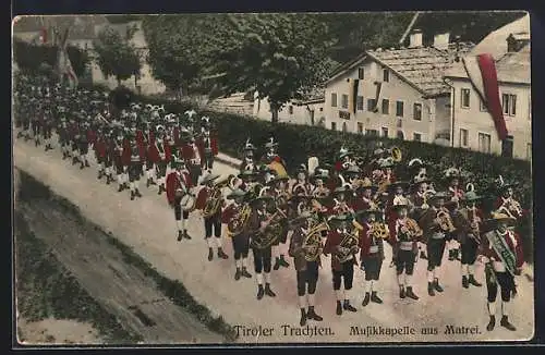 AK Matrei a. B., Musikkapelle in Tiroler Trachten
