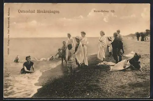 AK Henkenhagen, Strandleben mit Urlaubern