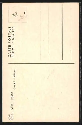 AK Kemi, Kirkko, Kyrkan, Pregejo