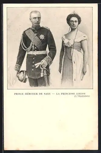 AK Prince Héritier de Saxe et la Princesse Louise