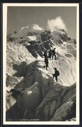 AK Tschiervagletscher mit Bergsteigern