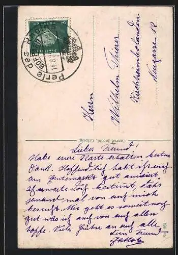 AK Rüdesheim / Rhein, Landkarte des Rheiner Umlandes, Frau in Tracht mit Wein