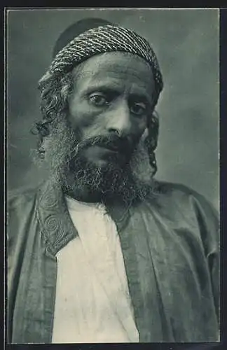 AK Jerusalem, A Yemenite Jew, Jüdischer Mann