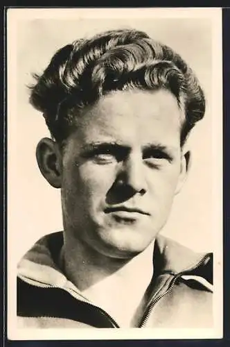 AK Radrennfahrer Gustav Adolf Schur, DDR, Sieger der Friedensfahrt 1955