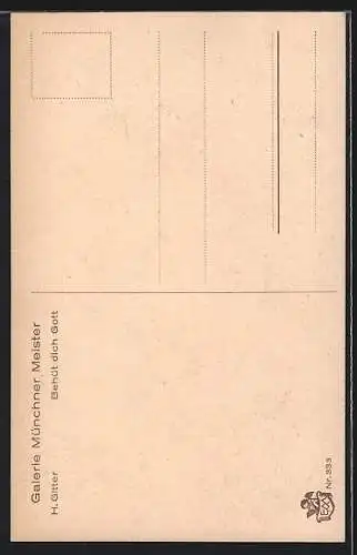 Künstler-AK Imita / A.S.-M. Leipzig Nr. 463, Behüt dich Gott, Dame winkt auslaufendem Schiff nach