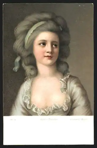 Künstler-AK Stengel & Co. Nr. 29734: unbekannter Meister: Gräfin Potocka, Portrait einer jungen Frau