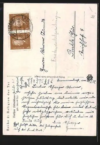 AK Portrait des Theologen Nathan Söderblom