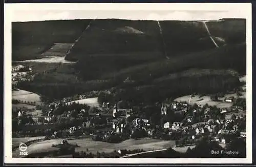 AK Bad Flinsberg, Blick auf Ortschaft und Berge