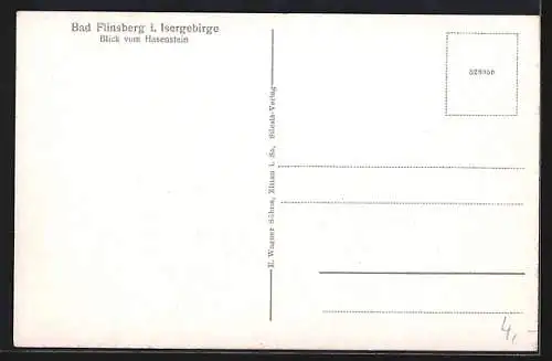 AK Bad Flinsberg, Ortsansicht mit Kirche aus der Vogelschau