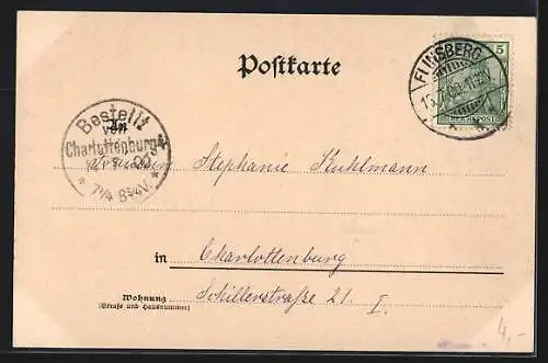 AK Bad Flinsberg im Isergebirge, Ortsansicht mit Kirche