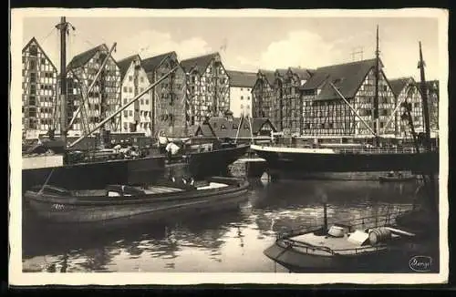 AK Königsberg, Alte Speicher am Hafen